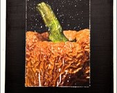 Photograph on Canvas, Large Handmade Print 18x24, "Old Orange Pepper"