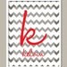 Personalized Custom Wall Art Print - Chevron Zig Zag Wedding Baby Nursery Kids Children Family Names Home Decor Wall Decor Wall Print