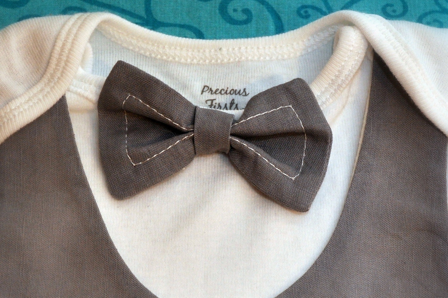 CUSTOM Color Tuxedo Onesie SHORT SLEEVED