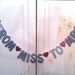 From Miss to Mrs. Glitter Banner -- Bridal Shower or Bachelorette Party Decoration / Photo Prop