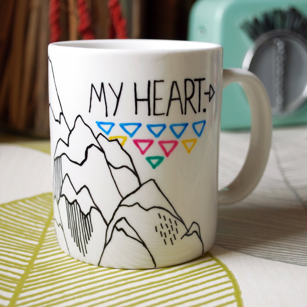 Run Wild My Heart Mug - Hand Illustrated