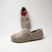 Felted Warmest Love Clogs - Felt organic merino wool neutral beige grey - handmade slippers all sizes made to order