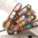 Leather wrap bracelet. Surprise leather bracelet (one layer). Mix of gemstones . Summer jewelry. Autumn colors. WSC1v001