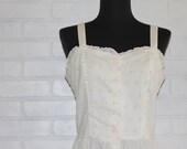 vintage 70's eyelet prairie dress