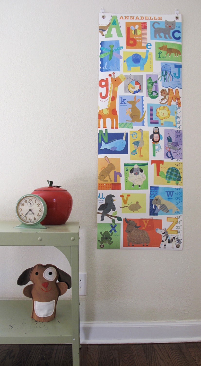 A thru Z - Personalized Canvas growth chart