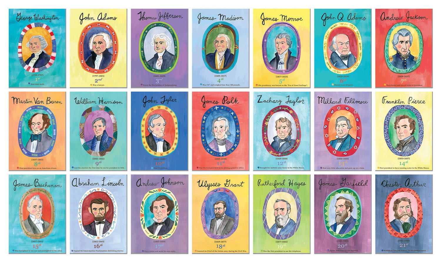 American Presidents - 44 Presidential portraits