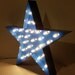 Brilliant Blue Metal  Star Light / Vintage Industrial Inspired