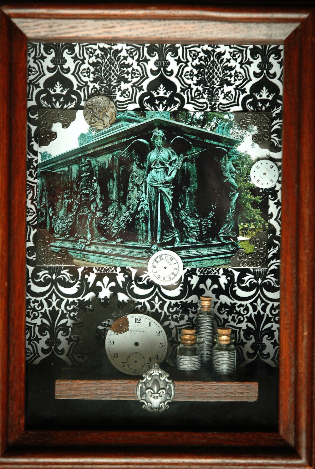 Steampunk Shadowbox - Lady Christabel - Steampunk Decor - Gothic Decor - Victorian Shadow box