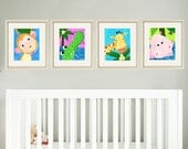 Baby Jungle print Safari nursery art Zoo animal nursery decor Art for kids wall art, kids décor,Jungle nursery art ANY 4- 8x10 Jungle prints