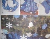 Holiday Christmas pattern for tree skirt, stockings, and more