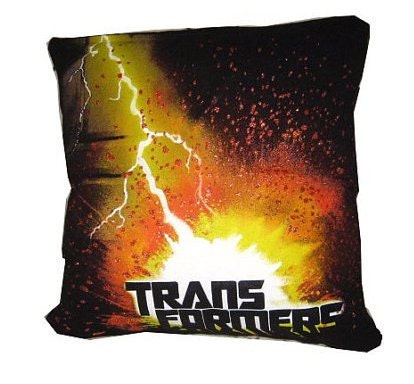 T-shirt Pillow - Transformers Comic Book action movie recycled t-shirt pillow throw cotton
