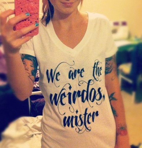 We are the weirdos, mister The Craft white v-neck t-shirt