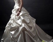 Regina/wedding gown/women clothing/bridal dress/long/satin/taffeta/vintage/elegant/custom made/ALL SIZEE