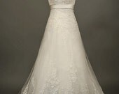 Sylvia/wedding gown/women clothing/bridal dress/long/lace/taffeta/elegant/custom made/ALL SIZE