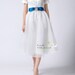 Vera/wedding gown/women clothing/bridal dress/organza/tea length/bubble sleeves/vintage style/simple/custom made/ALL SIZE