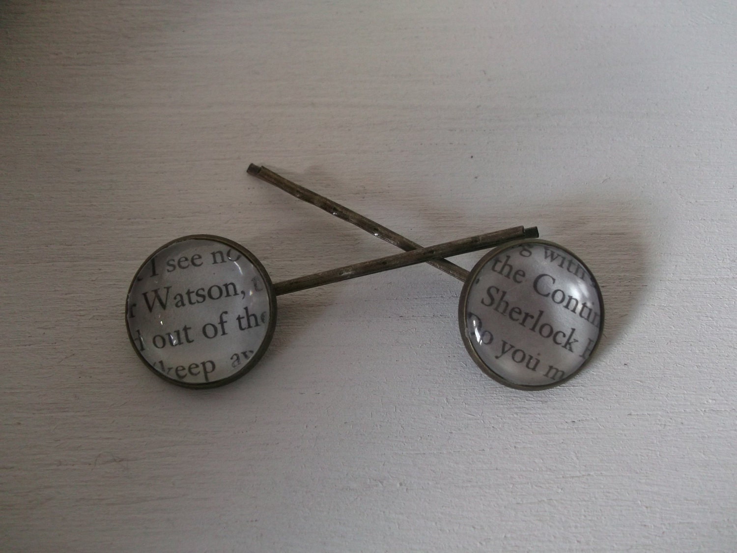 Sherlock Inspired hair clips