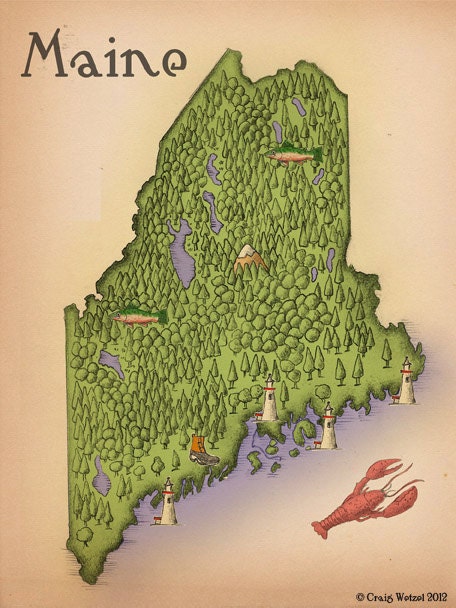Map of Maine