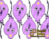 Lumpy Space Princess Balloon JPEG,  You Print for make your own invites, stickers, options are endless, Adventure Time Character