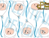 FINN Balloon (6) Adventure Time style balloon JPEG only, you print for party invitations, stickers, whatever