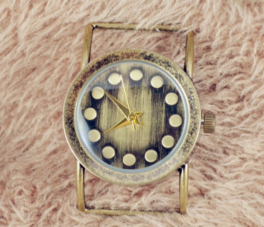 Leather Watch & bracelet ,Green leather,vintage,classical, WN06-2