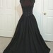 Black Renaissance Bodice and Skirt Dress or Costume Set   6 Sizes Available