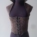 Brown Suede Renaissance Gothic Bodice Many Sizes AVAILABLE