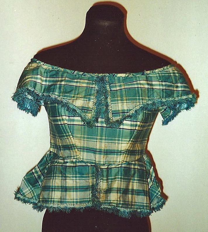 1850s Cotton bodice