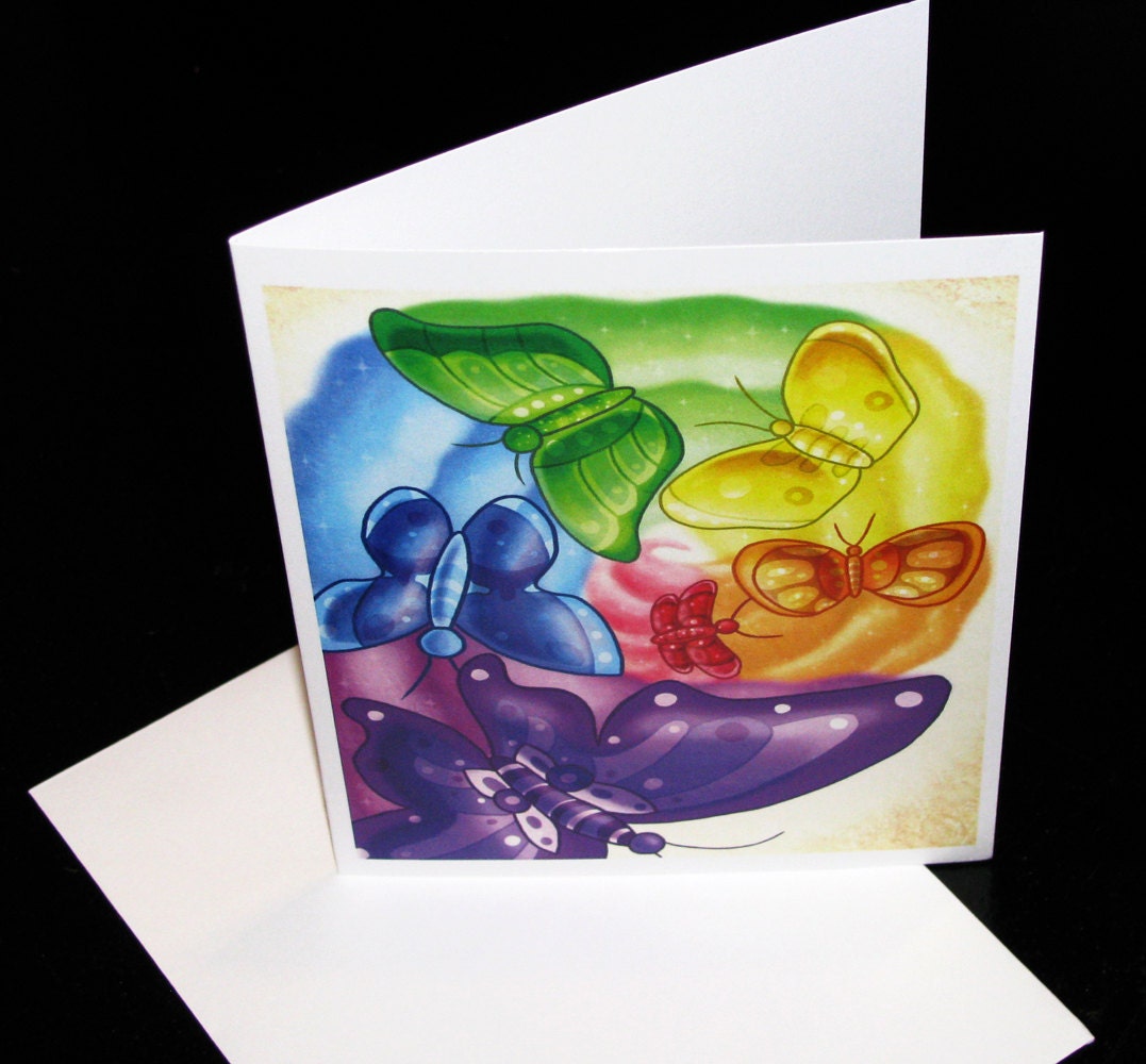 Coming out of the Page Greeting Card