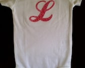 Applique Initial Onesie
