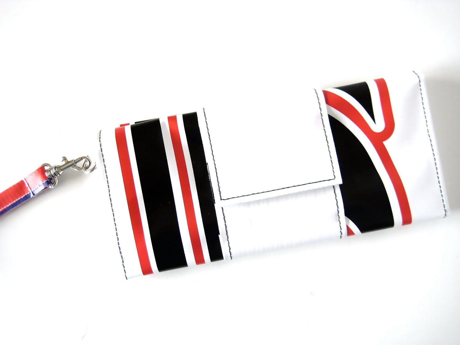 Upcycled Vinyl Clutch Wallet