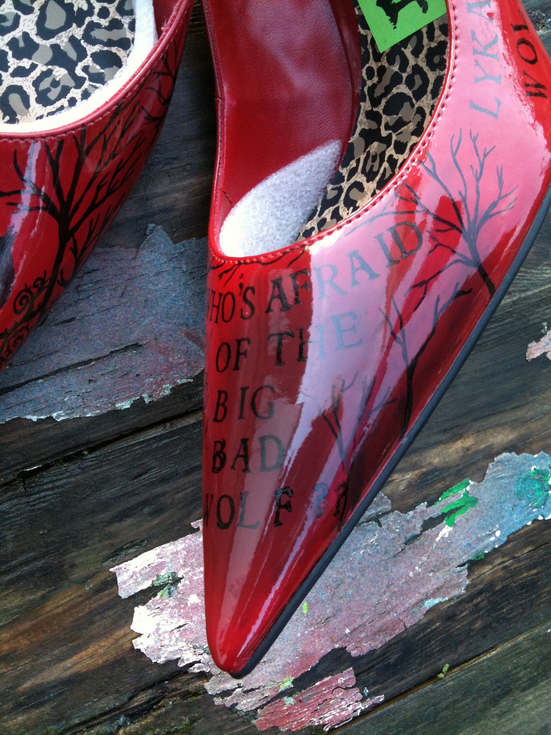 Lycanthrope Wolf Folklore Shoes UK 7 USA 9.5