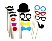 Photo Booth Props - 15 Piece Set