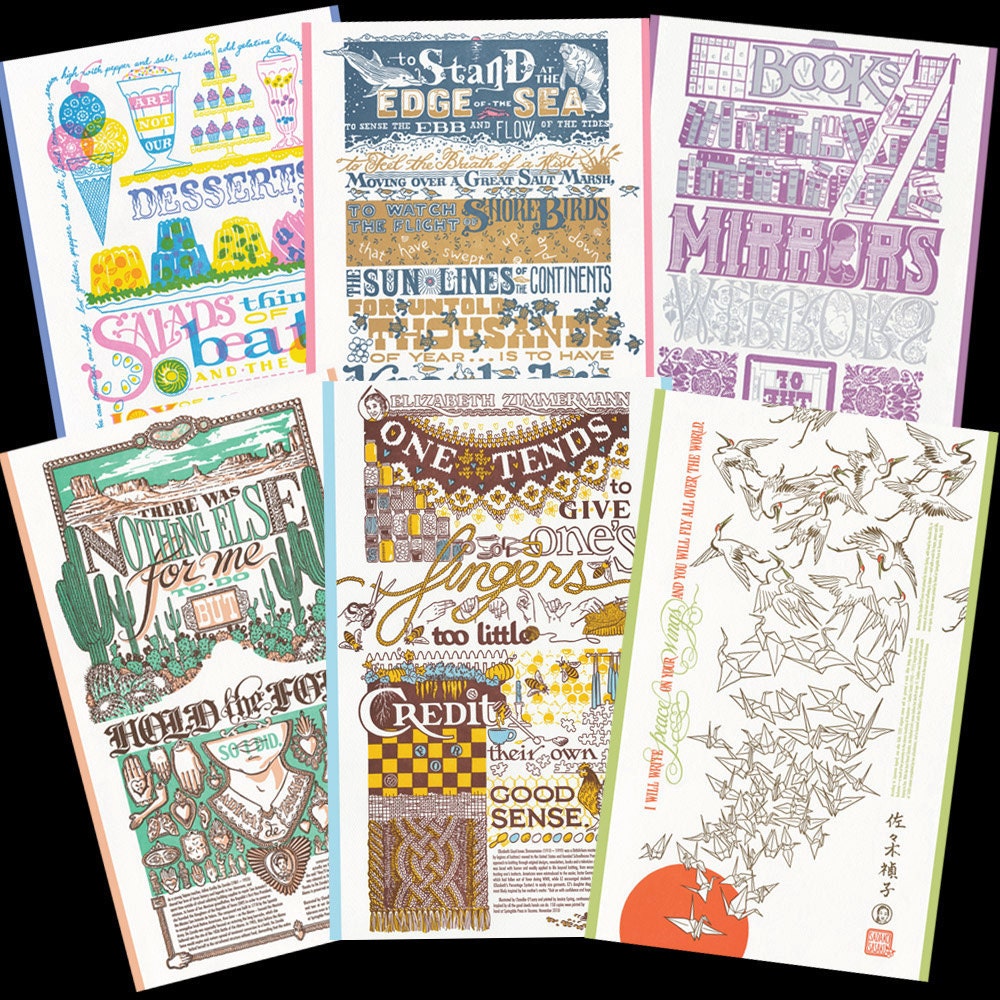 PICK ANY 6 Dead Feminists oversized postcards