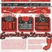 WARNING SIGNS oversized postcard featuring neon graffiti and featuring Gwendolyn Brooks