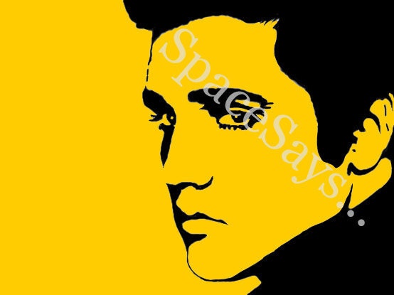 Elvis Presley Hand Painted Pop Portrait on 8x10 Canvas