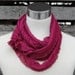 Raspberry Infinity Scarf - Women or Teen - Pink Circle Scarf