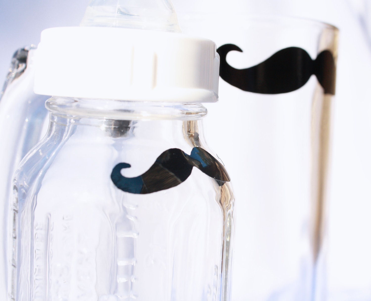 Mustache Mug and Bottle for Fathers and Sons