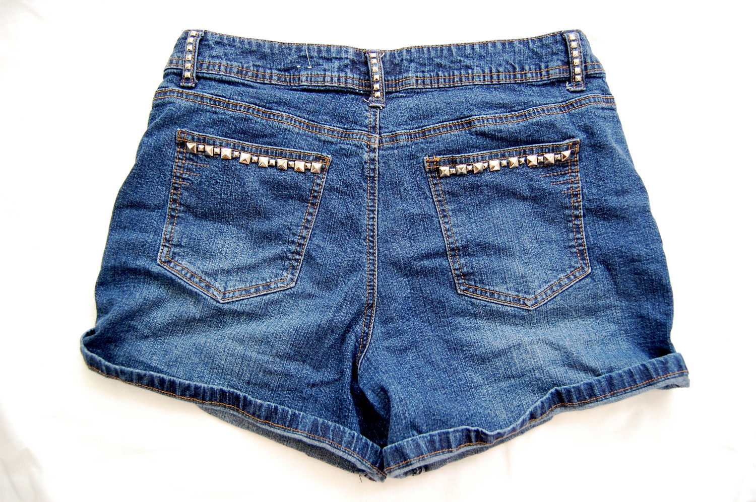 studded jean shorts