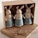 Set of 3. Rabbits handmade. Home Decor. Art. Decorative Toys For Room, Child's Room Decoration