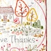 Give Thanks - Autumn - 100% Cotton Embroidery Pattern