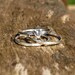 Little Sweetheart stacking ring set - sterling silver ring with heart & 2 plain rings.sale Ready to ship UK O/US 7 1/4