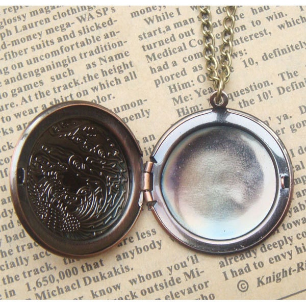 Steampunk Owl (51703) Locket Necklace Vintage Style Original Design