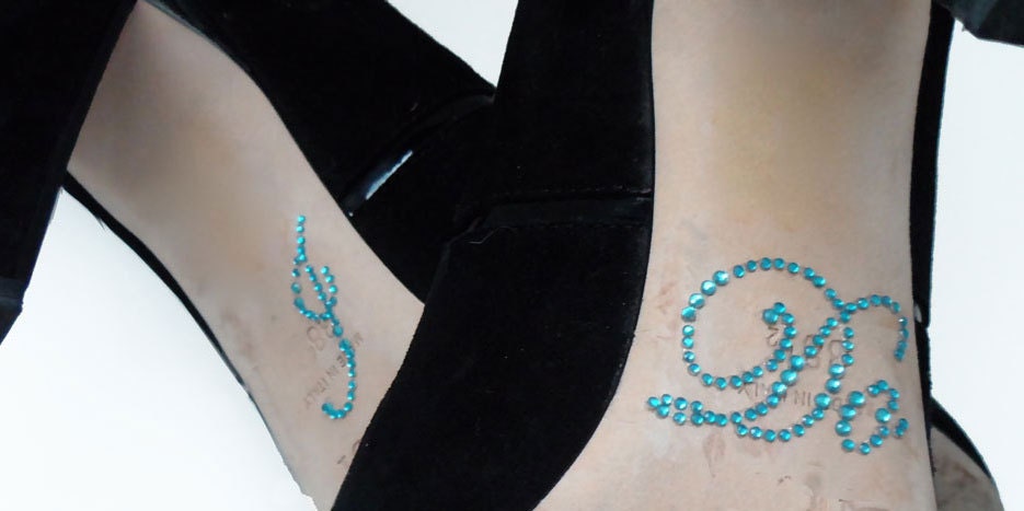 I Do Shoe Sticker for your Wedding/Bridal Shoes in Blue