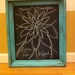 Hand Painted Turquoise Chalkboard 11x13 Unique Upcycled Frame. Custom sizes available