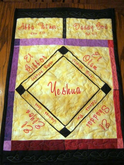 Names of God Quilted Wallhanging