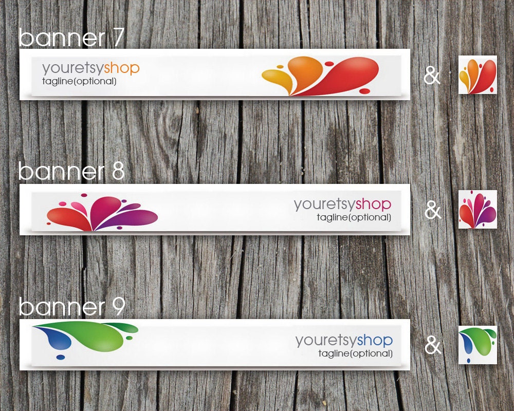 Etsy Shop Banners - Banner and Avatar -  Made to Order