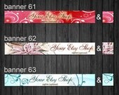 Etsy Shop Banners - Banner and Avatar -  Made to Order