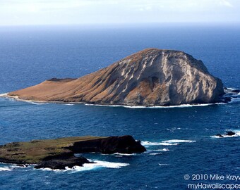 Beautiful View of Rabbit Island off of Oahu in Hawaii