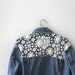calvin klein crocheted lace denim jacket