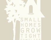 small homes - 8x10" - customizable - Mother's Day gift